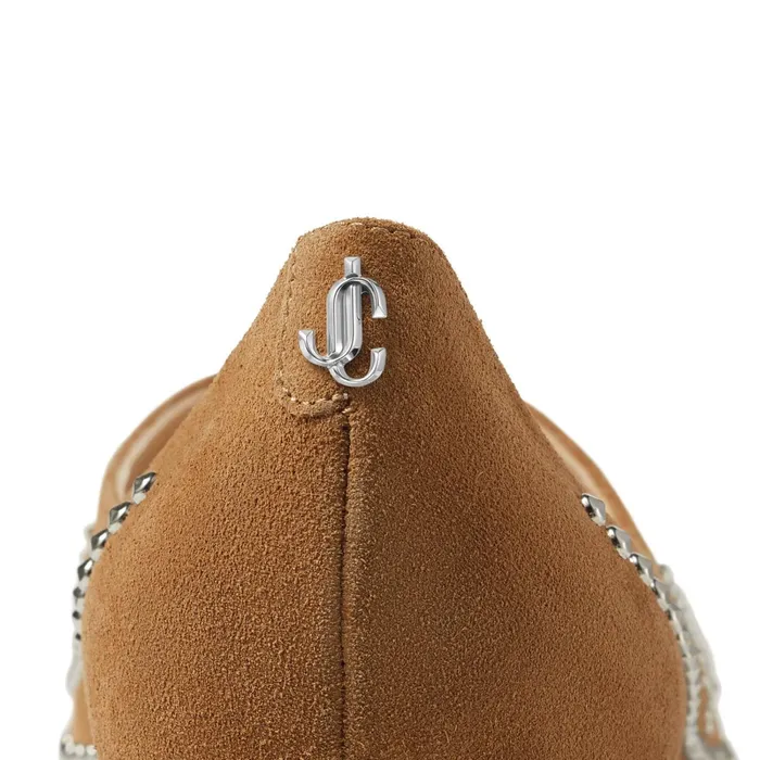 Joselyn Flat Hazel Suede Flats With Floral Studding Hazelsilver Women JIMMY CHOO Flats Joselyn Flat Hazel Suede Flats With Floral Studding Hazelsilver Women JIMMY CHOO Flats