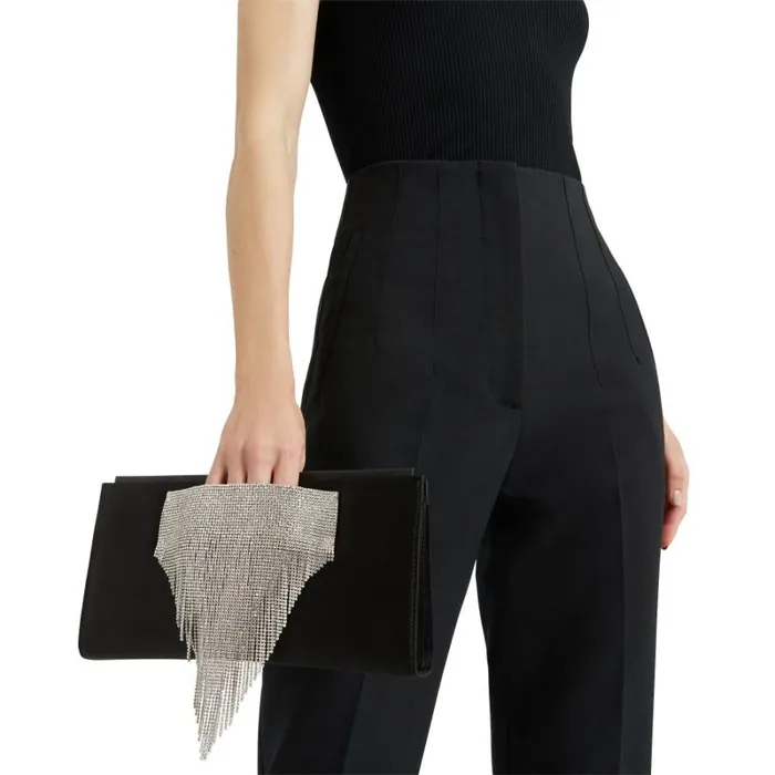 Josiane Crystal Black Women Giuseppe Zanotti Bags and Accessories