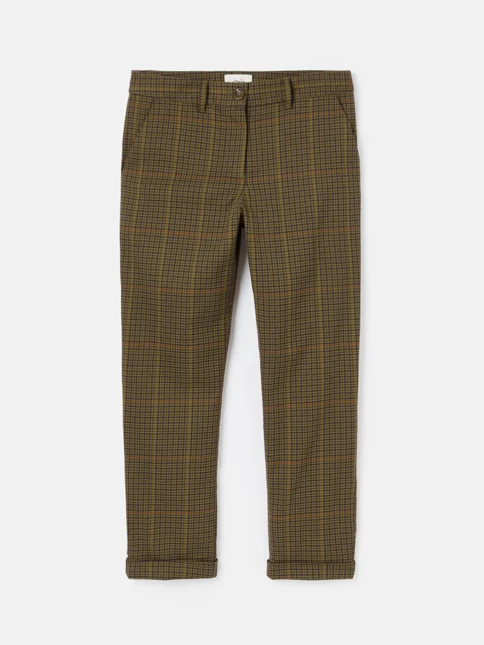 Joules Ada 8211 Checked Trousers Women Trousers and Leggings