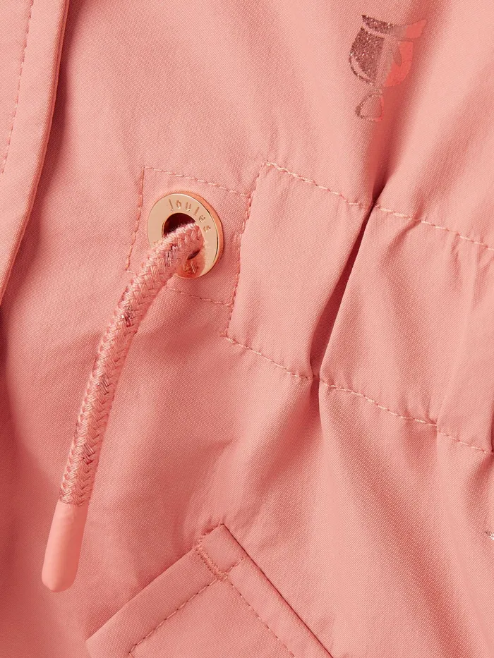 Joules Alix 8211 Pink Printed Waterproof Coat Girls Coats and Jackets