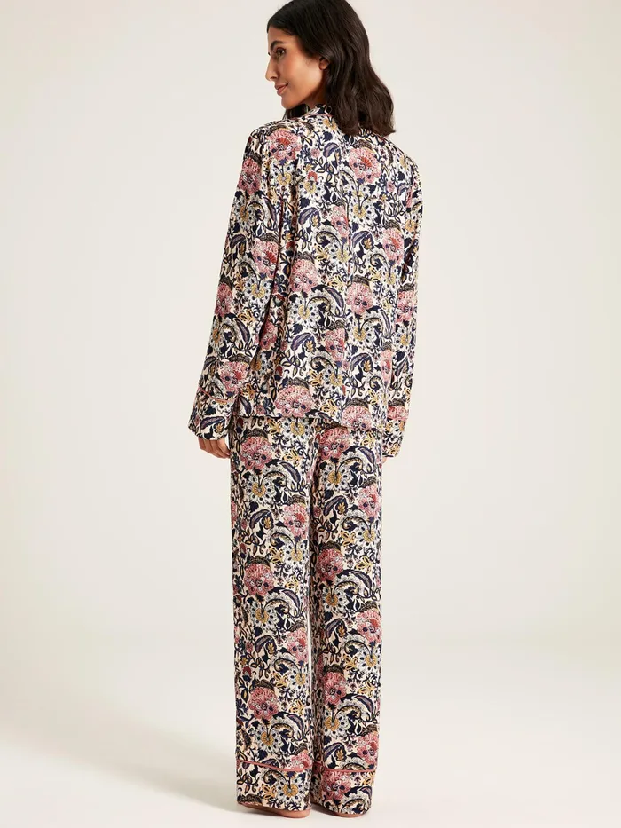 Joules Alma 8211 Navy Floral Pyjama Set Women Nightwear
