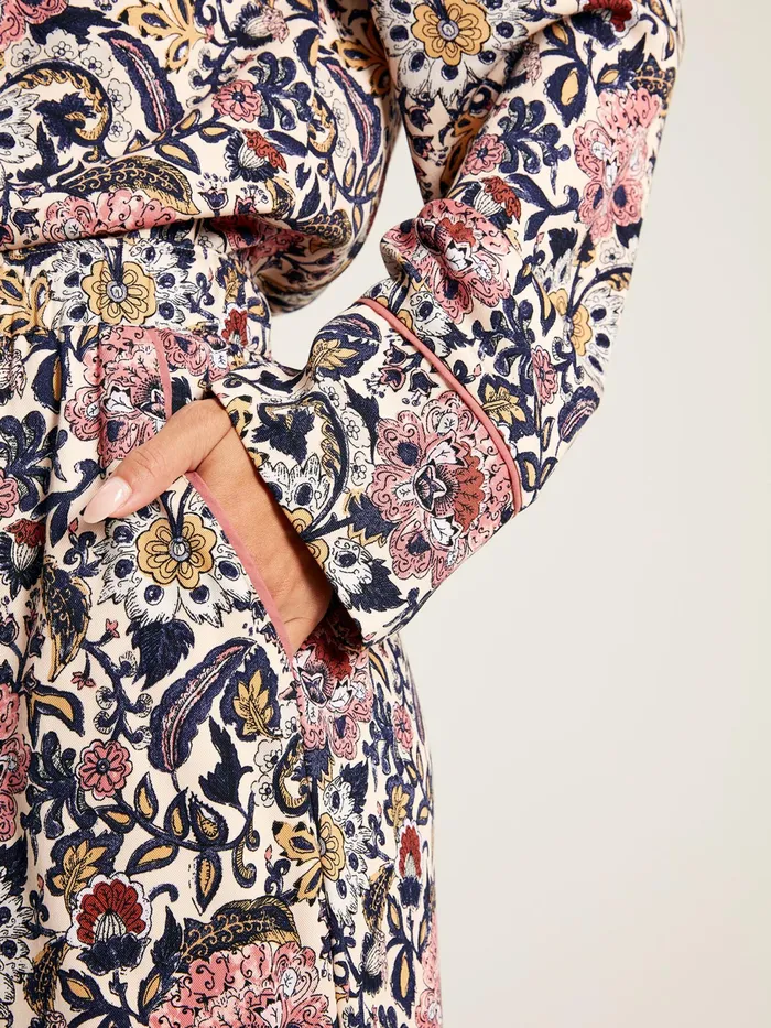 Joules Alma 8211 Navy Floral Pyjama Set Women Nightwear