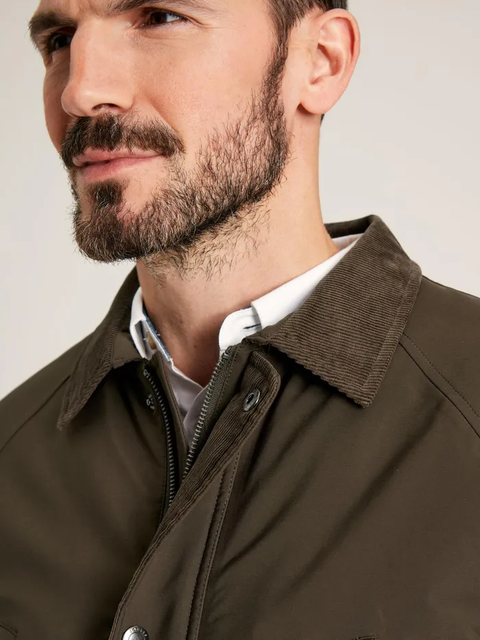 Joules Arbury 8211 Brown MultiPocket Waterproof With Padded Lining Coat Men Coats and Jackets