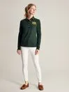 Joules Ashley 8211 Green Long Sleeve Polo Shirt Women Tops