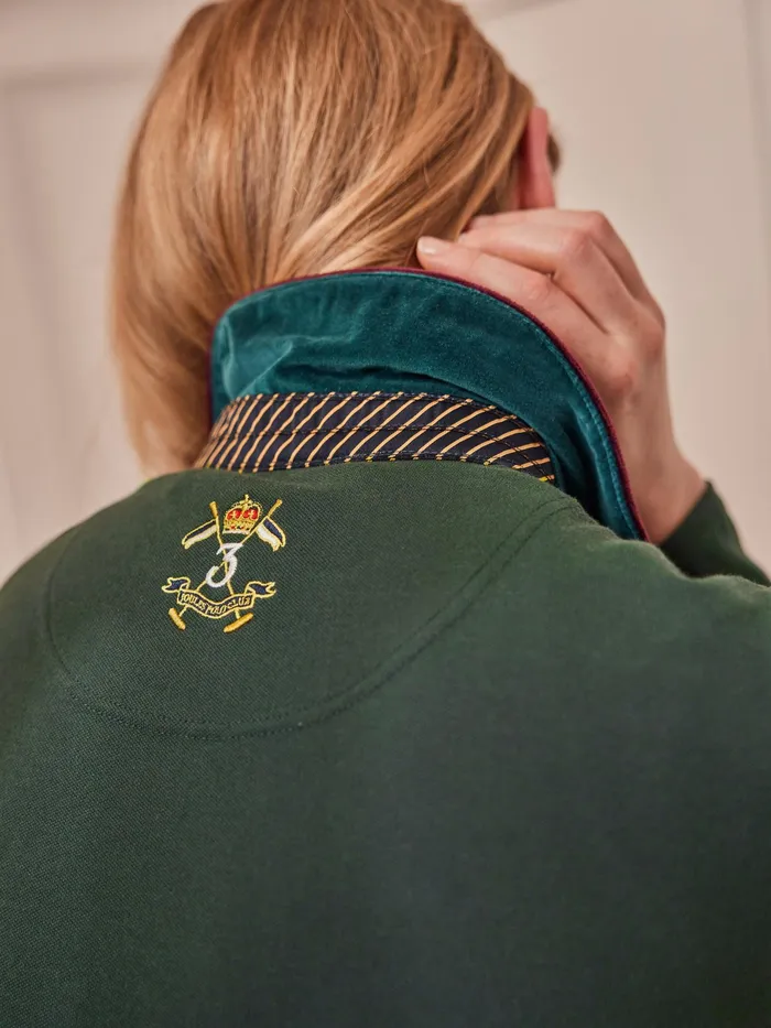 Joules Ashley 8211 Green Long Sleeve Polo Shirt Women Tops