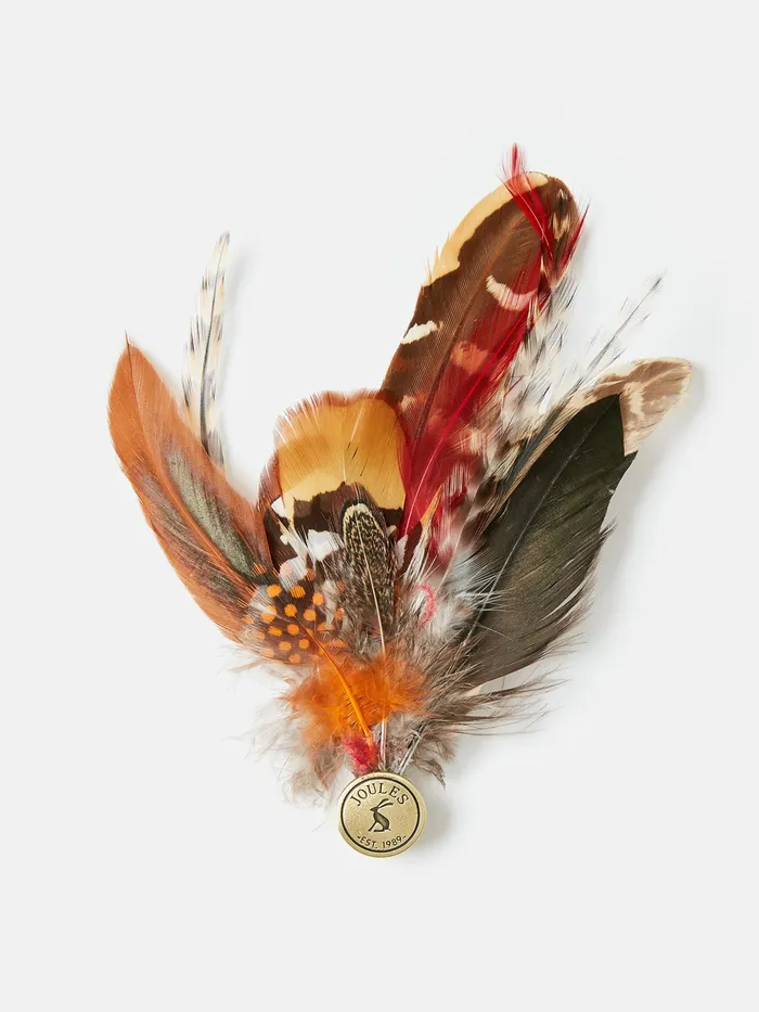 Joules Averly 8211 Red Feather Brooch Women Hats