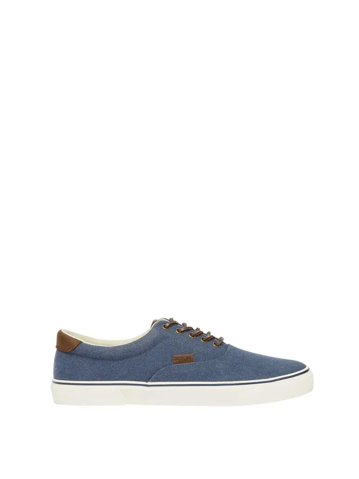 Joules Blue Deck Cupsole Canvas Shoes Men Trainers