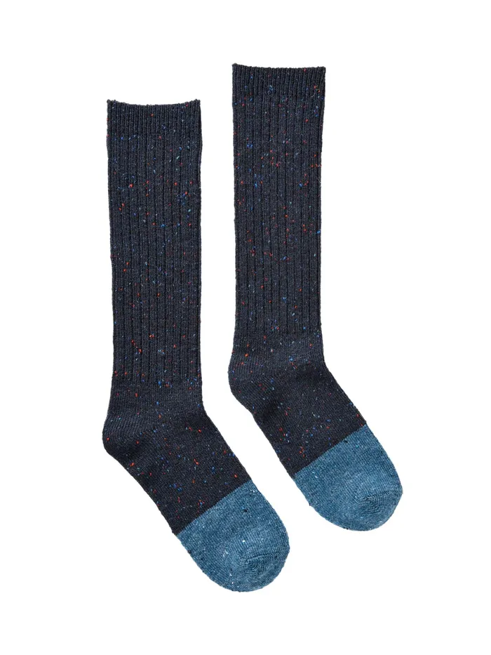 Joules Blue Wool Blend Socks Women Socks and Tights