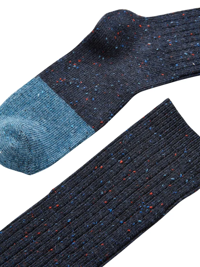Joules Blue Wool Blend Socks Women Socks and Tights