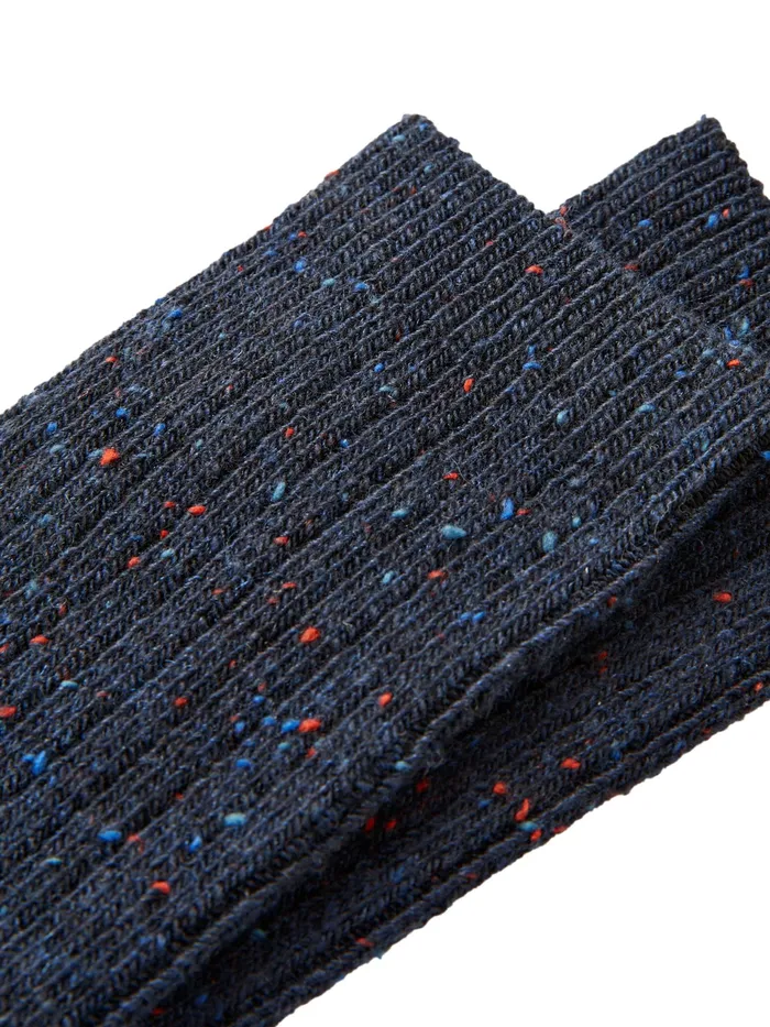 Joules Blue Wool Blend Socks Women Socks and Tights