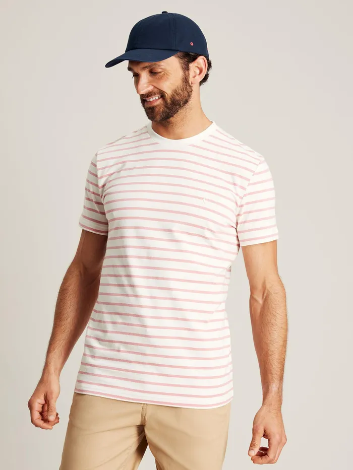 Joules Boathouse 8211 Pink TShirt Men Tops and Tshirts