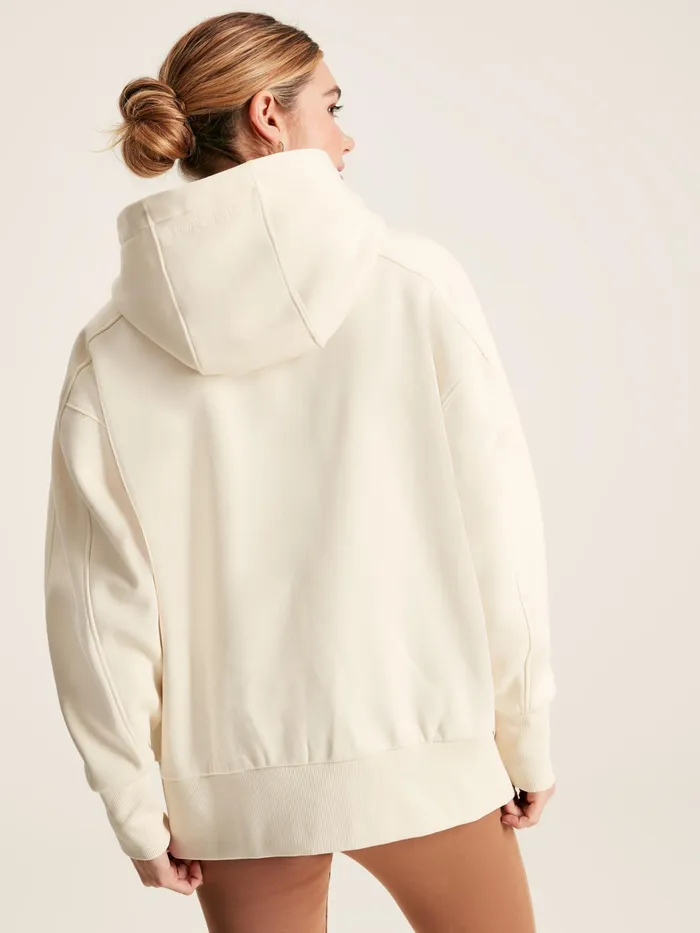 Joules Cara 8211 Cream Oversized Hoodie Women Sweatshirts and Hoodies