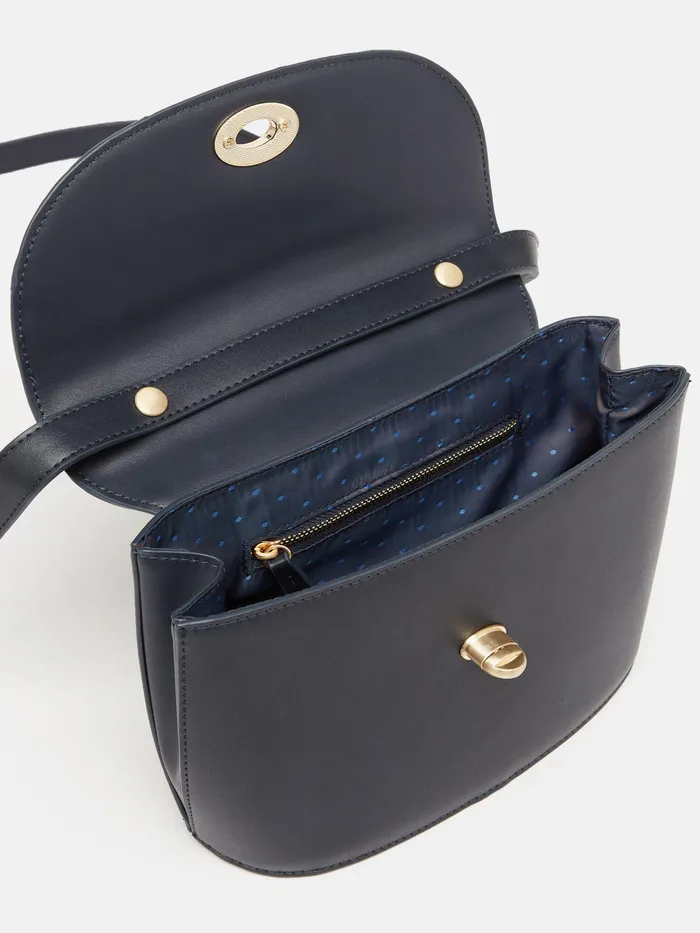 Joules Claire 8211 Navy Faux Leather Croc Effect Bag Women Handbags