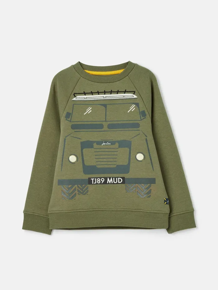 Joules Connor 8211 Green Artwork Crew Neck Sweatshirt Boys Sweatshirts and Hoodies Joules Connor 8211 Green Artwork Crew Neck Sweatshirt Boys Sweatshirts and Hoodies