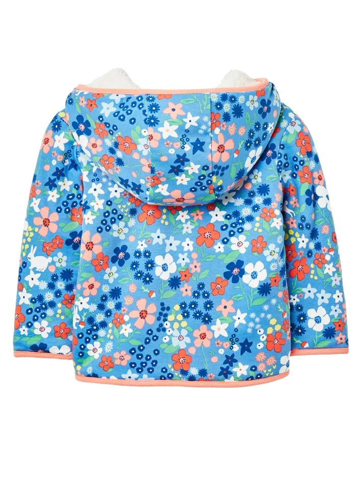 Joules Cosette 8211 Blue Reversible Jacket Girls Coats and Jackets
