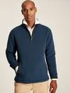 Joules Coxton 8211 Navy Quarter Zip Fleece Men Coats and Jackets