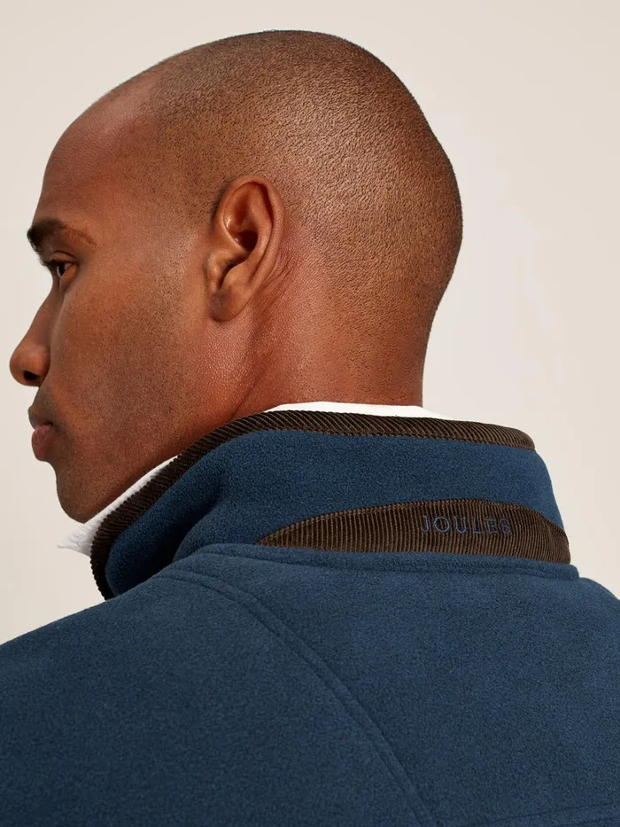 Joules Coxton 8211 Navy Quarter Zip Fleece Men Coats and Jackets