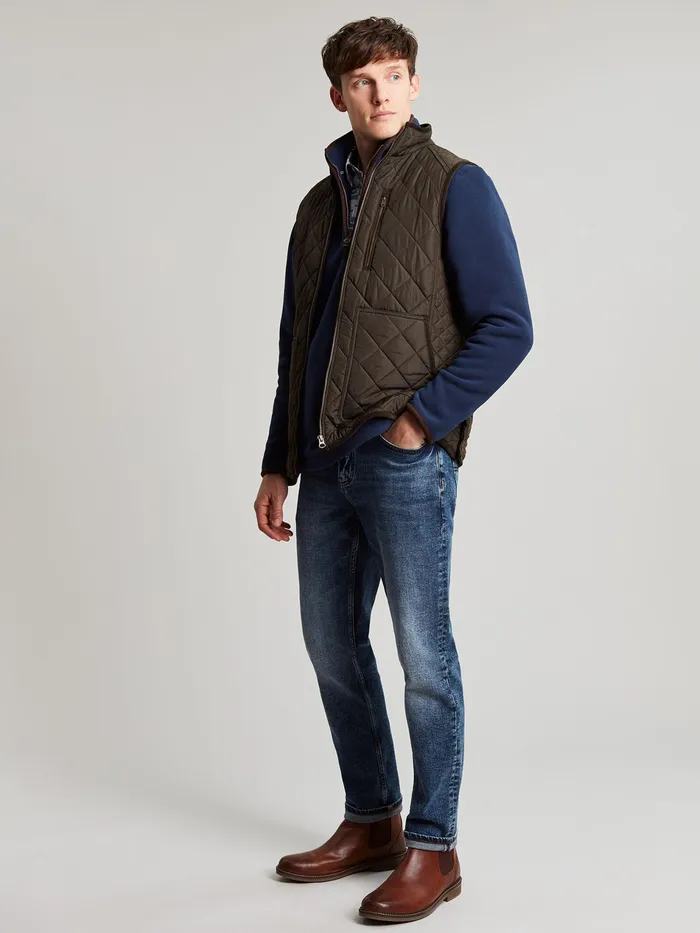 Joules Coxton 8211 Navy Quarter Zip Fleece Men Coats and Jackets