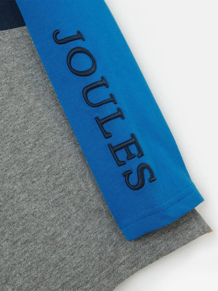 Joules Dale 8211 Blue Quarter Zip Sweatshirt Boys Sweatshirts and Hoodies