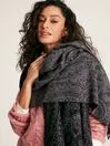 Joules Elissa 8211 Black Paisley Jaquard Scarf Women Scarves