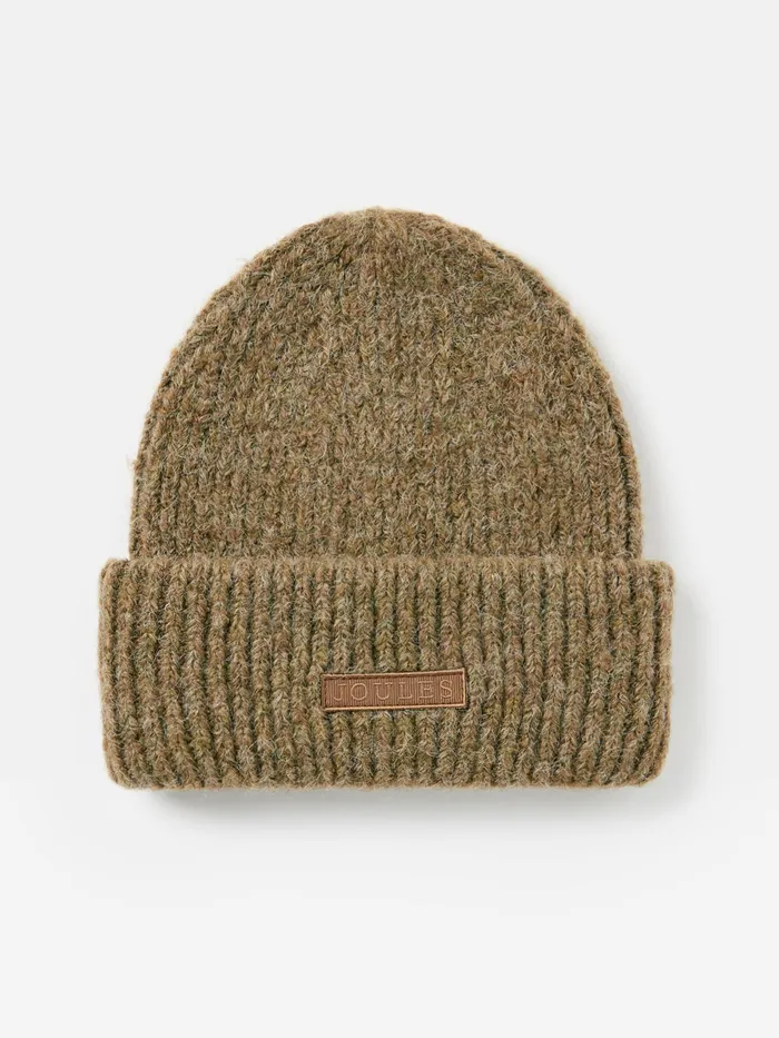 Joules Eloise 8211 Brown Soft Oversized Beanie Hat Women Hats