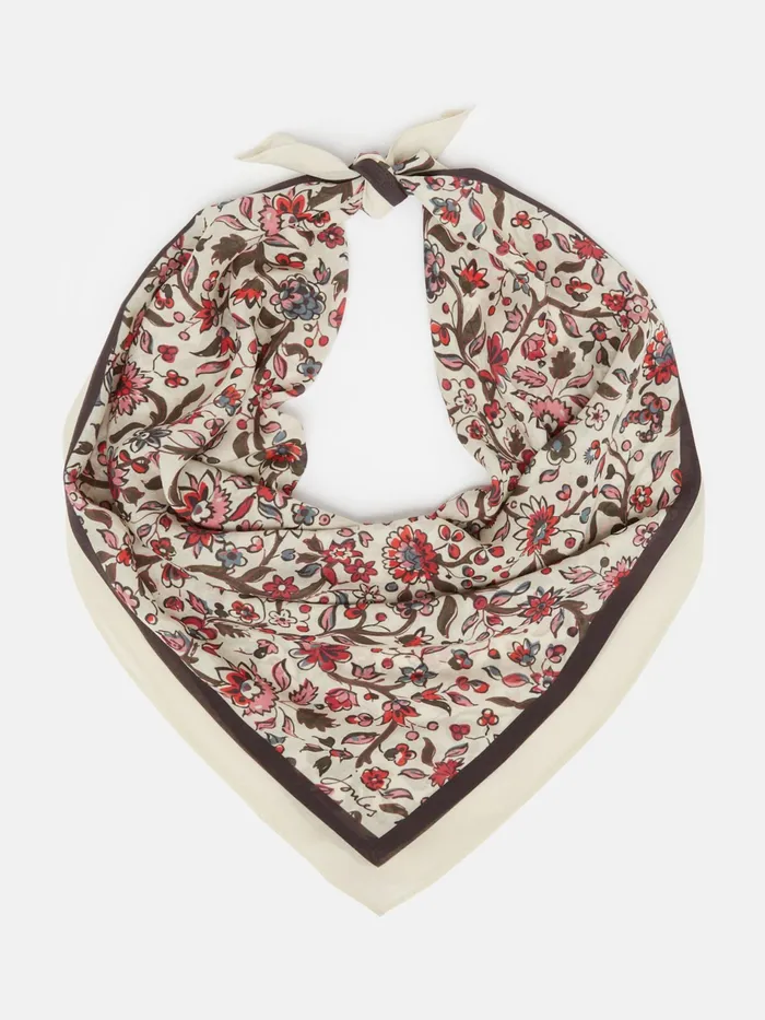 Joules Elsie 8211 Cream Square Scarf Women Scarves
