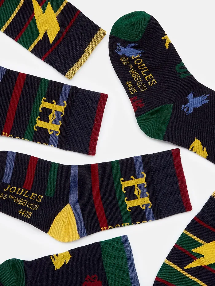 Joules Enchanting 8211 Multi Harry Potter Sock Set Boys Socks