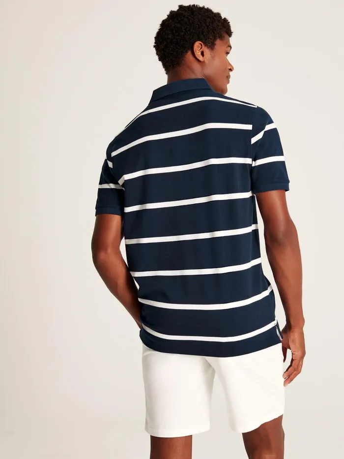 Joules Filbert 8211 NavyWhite Classic Fit Striped Polo Shirt Men Tops and Tshirts
