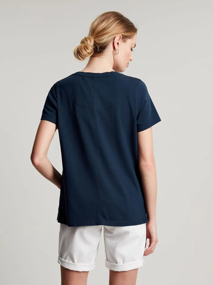Joules Frankie 8211 Navy Blue Crew TShirt Women Tops