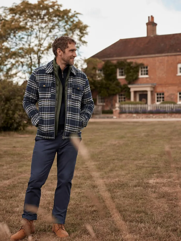 Joules Garswood 8211 Blue Coat Men Coats and Jackets