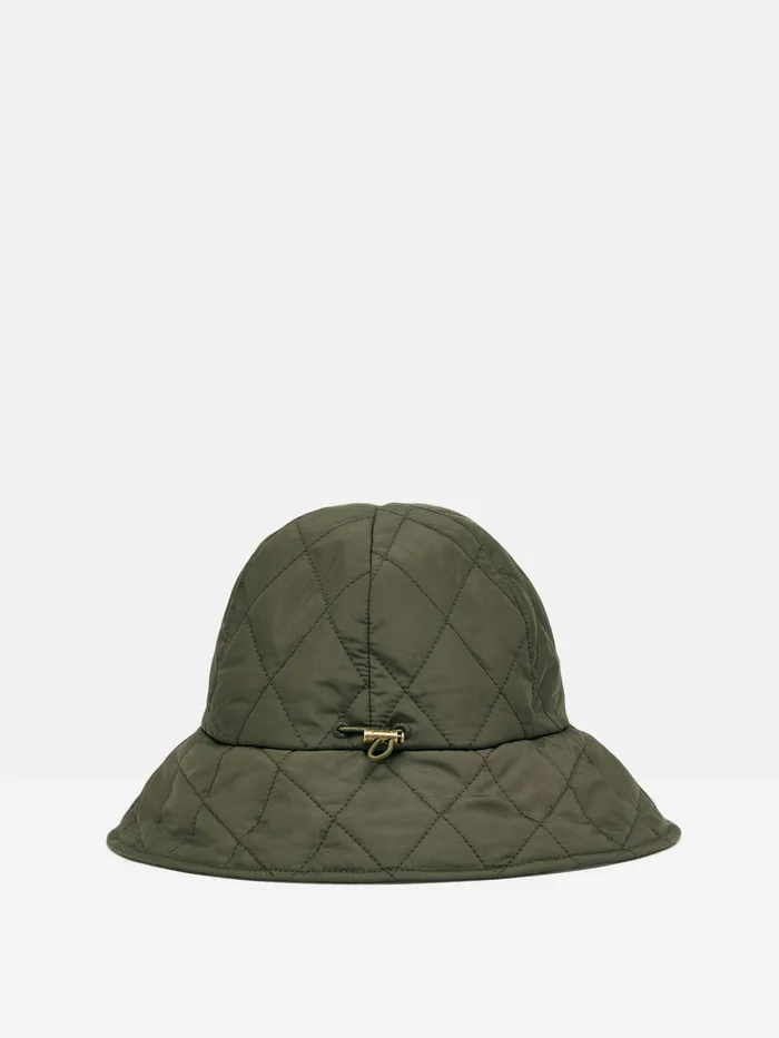 Joules Harriet 8211 Green Quilted Hat Women Hats
