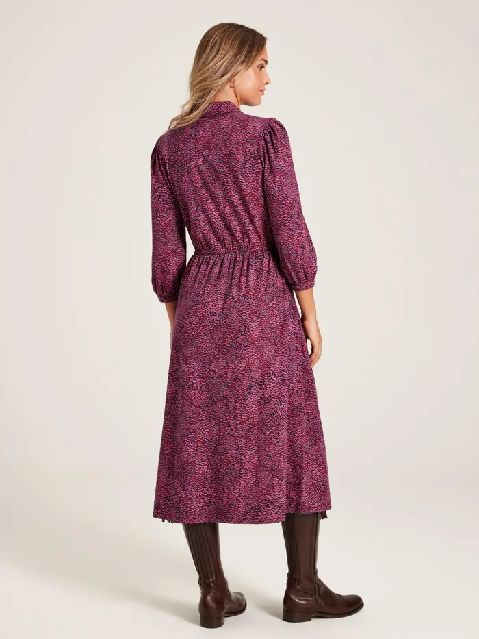 Joules Hazel 8211 Purple Jersey Shirt Dress Women Dresses