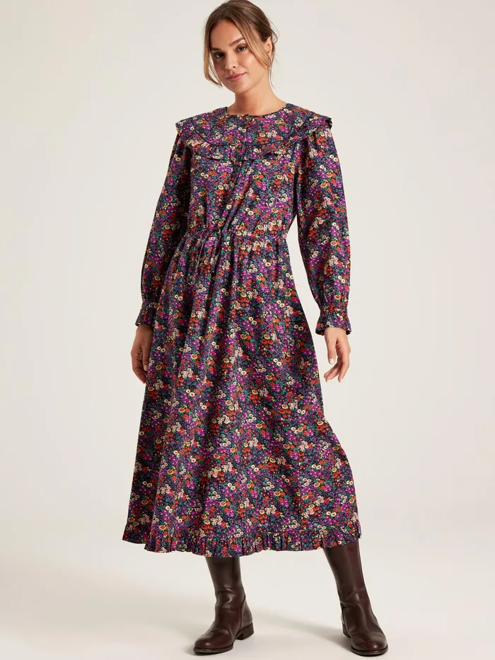 Joules Heidi 8211 Multi Frill Bib Dress Women Dresses
