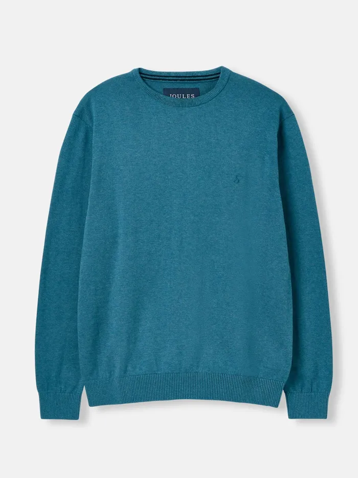 Joules Jarvis 8211 Blue Crew Neck Knitted Jumper Men Knitwear