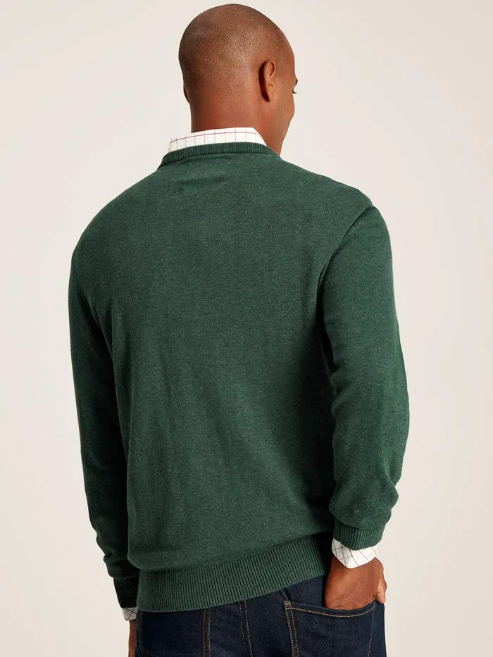 Joules Jarvis 8211 Green Crew Neck Knitted Jumper Men Knitwear