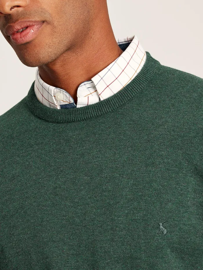 Joules Jarvis 8211 Green Crew Neck Knitted Jumper Men Knitwear