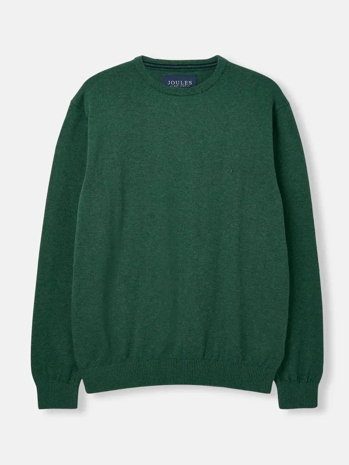 Joules Jarvis 8211 Green Crew Neck Knitted Jumper Men Knitwear