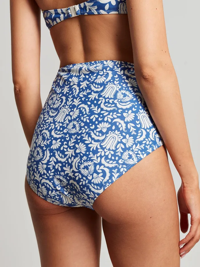 Joules Jasmine 8211 Blue Mosaic Bikini Bottoms Women Swimwear and Beachwear