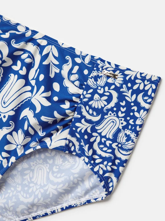 Joules Jasmine 8211 Blue Mosaic Bikini Bottoms Women Swimwear and Beachwear