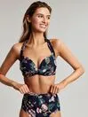 Joules Jasmine 8211 Navy Floral Bikini Top Women Swimwear and Beachwear
