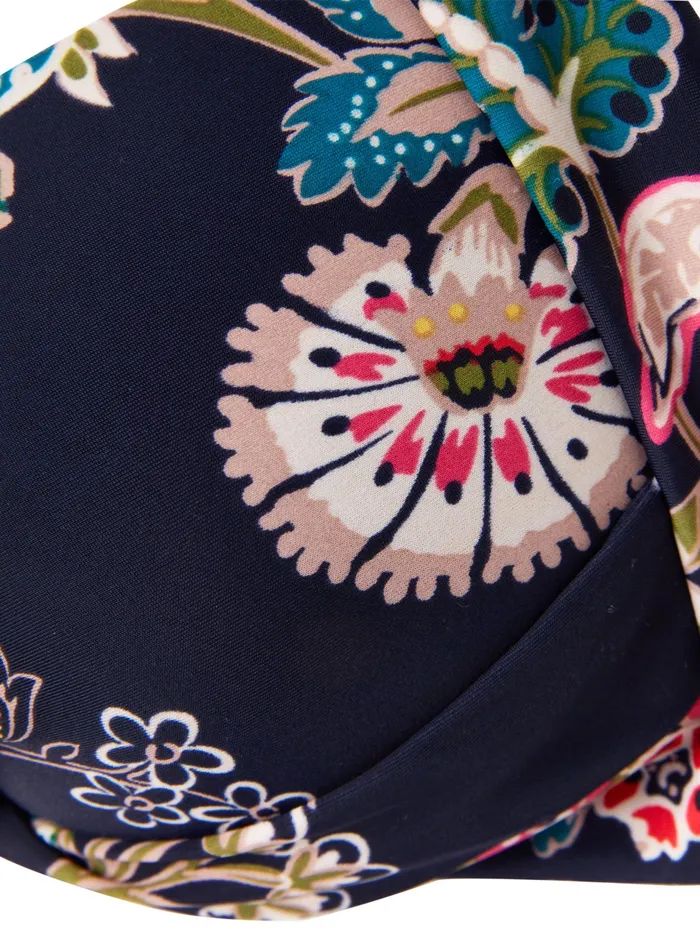 Joules Jasmine 8211 Navy Floral Bikini Top Women Swimwear and Beachwear
