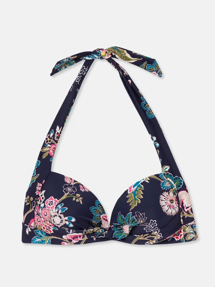 Joules Jasmine 8211 Navy Floral Bikini Top Women Swimwear and Beachwear