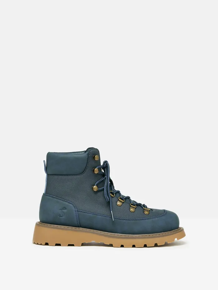 Joules Kendall 8211 Navy LaceUp Boots Women Boots