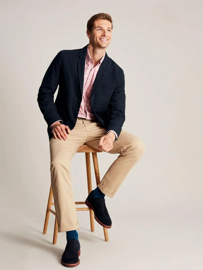 Joules Langley 8211 Blue Relaxed Fit Blazer Men Coats and Jackets