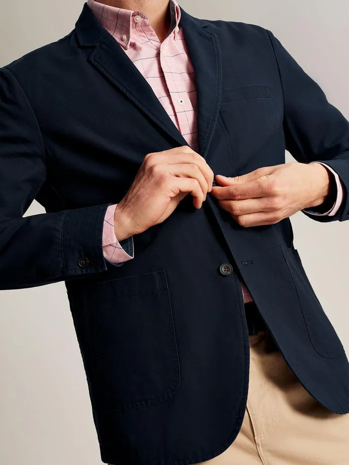 Joules Langley 8211 Blue Relaxed Fit Blazer Men Coats and Jackets