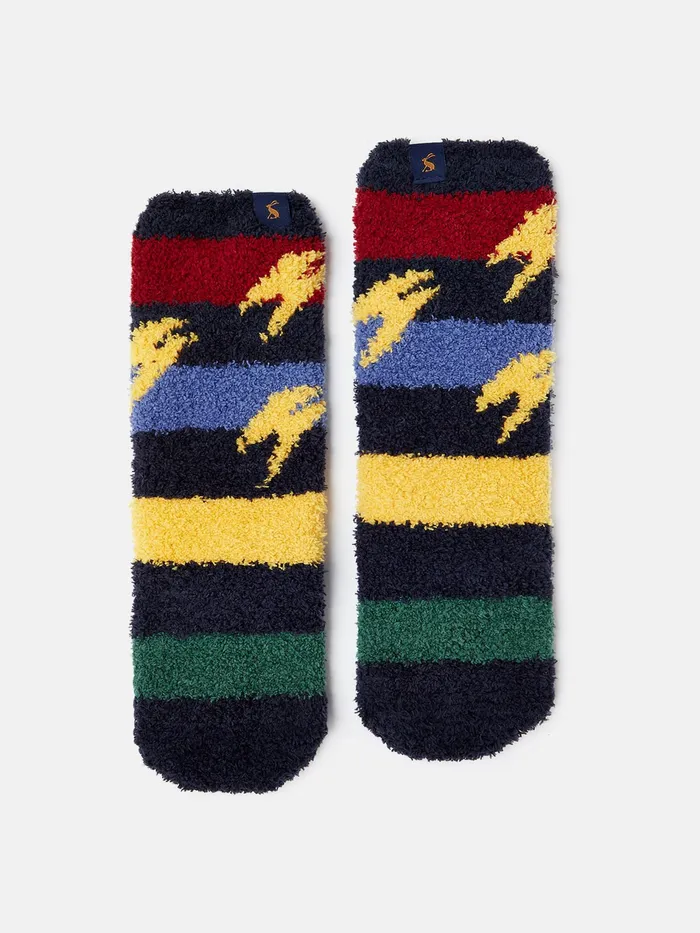 Joules Lightning Bolt 8211 Navy Harry Potter Fluffy Lounge Socks Boys Socks