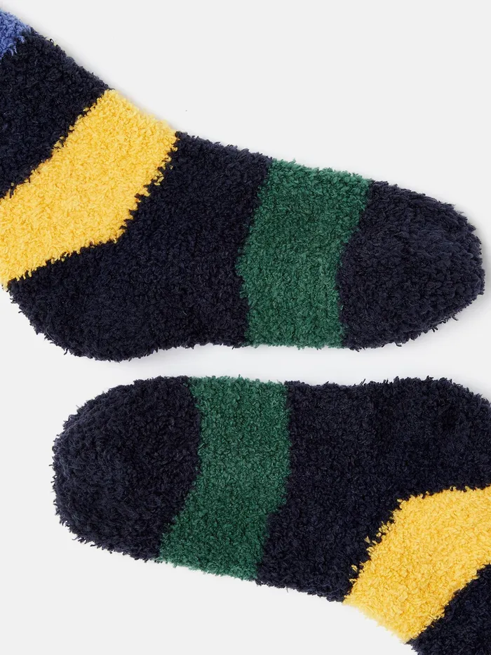 Joules Lightning Bolt 8211 Navy Harry Potter Fluffy Lounge Socks Boys Socks