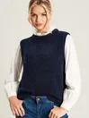 Joules Lily 8211 Blue Boucl Tank Women Knitwear