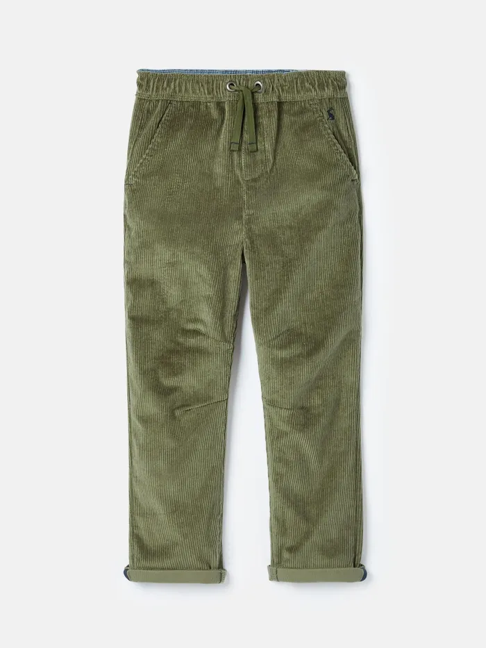 Joules Louis 8211 Khaki Green Cord Trousers Boys Trousers