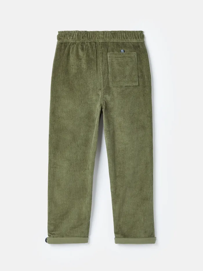 Joules Louis 8211 Khaki Green Cord Trousers Boys Trousers